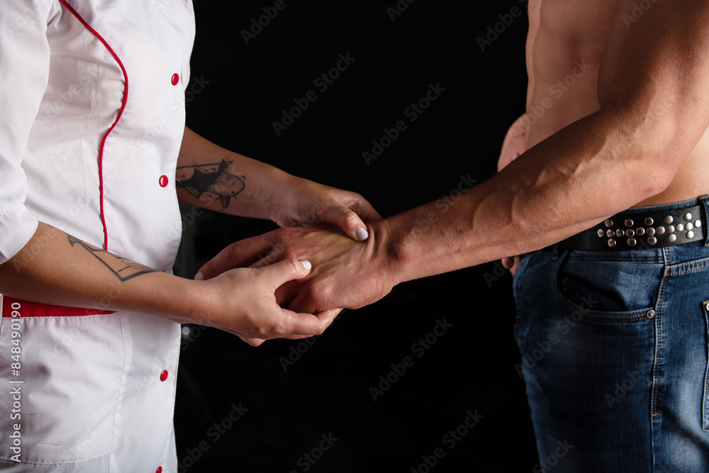 Close up of arm massage. Spa treatment. Close up of arm massage. Spa treatment.