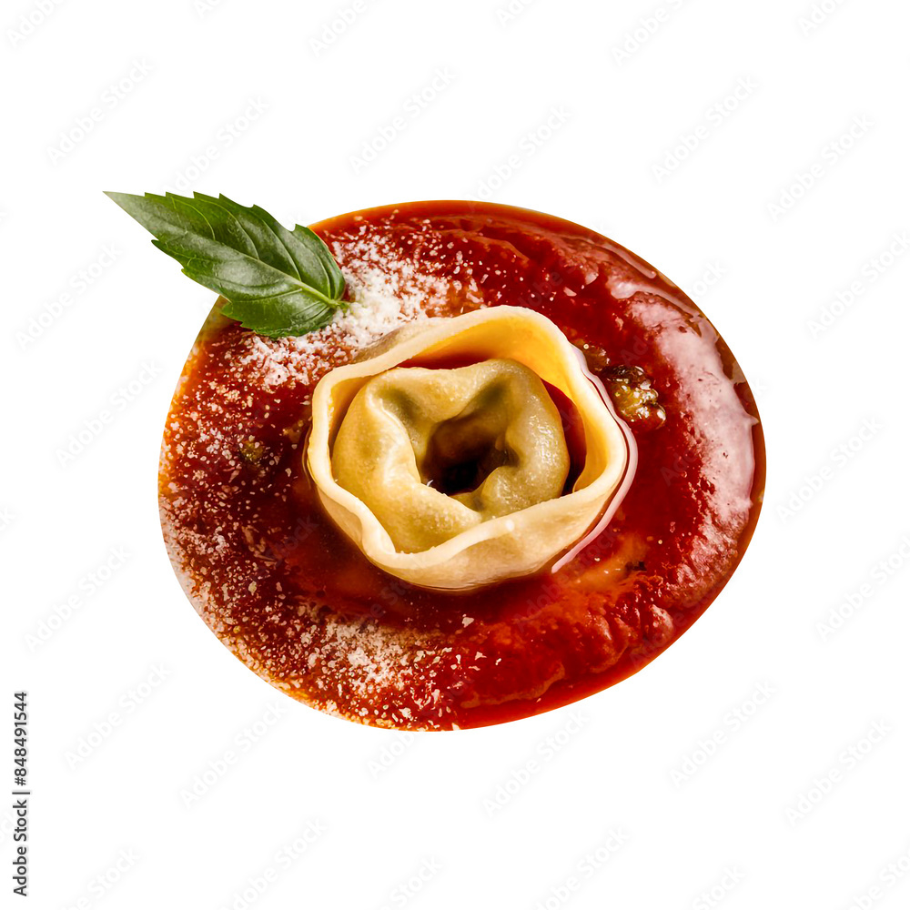 Obraz premium Italy Food Tortellini Transparent Background