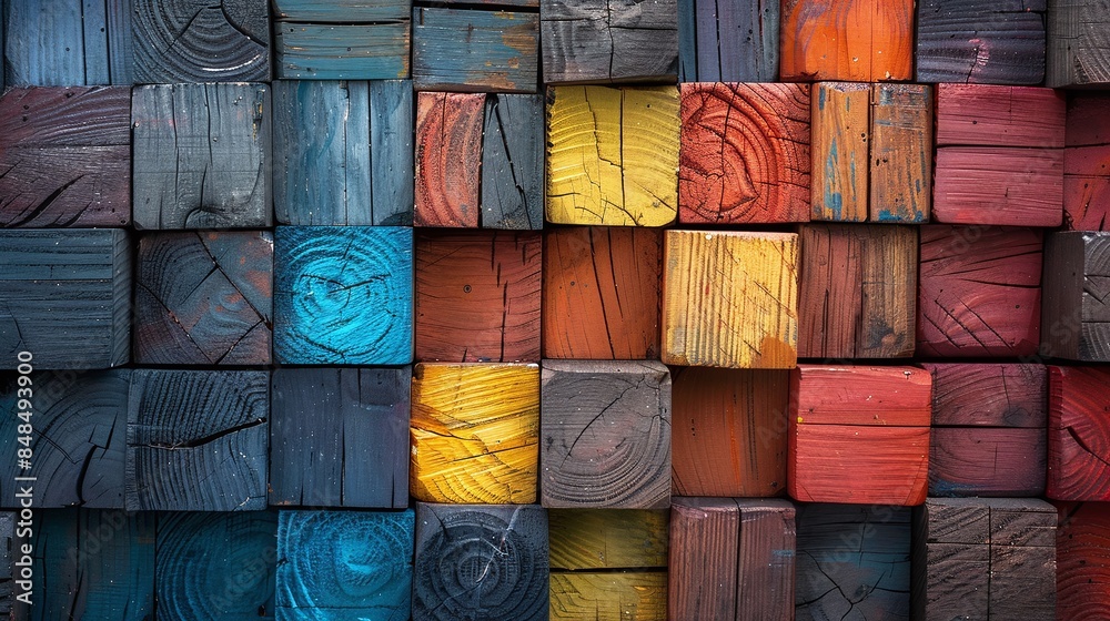 Colorful charred wooden blocks, rich texture, rustic timber background, ideal for backgrounds or textures, colorful wooden background Colorful charred wooden blocks, rich texture, rustic timber background, ideal for backgrounds or textures, colorful wooden background