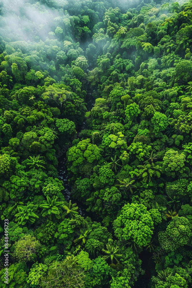 erial Drone Photo of Lush Green Tropical Forest - Top View erial Drone Photo of Lush Green Tropical Forest - Top View