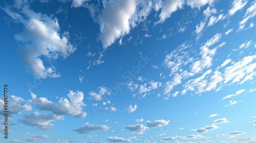 Morning blue skies