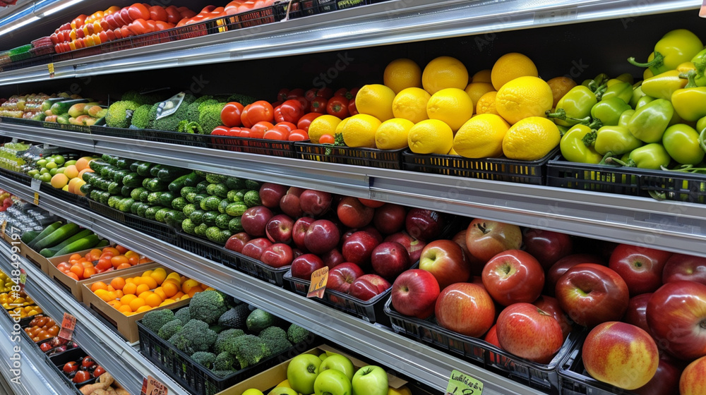 Market Fresh: a bounty of fruit and vegetables on display. Market Fresh: a bounty of fruit and vegetables on display.