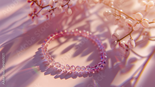 Women bracelet , Product shoot, Minimalism, soft and dreamy atmosphere - Generative AI
