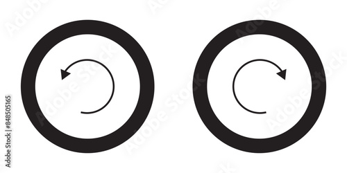 Back and Next icon button. Left and right  button vector illustration.  Next and previous buttons on white background.
