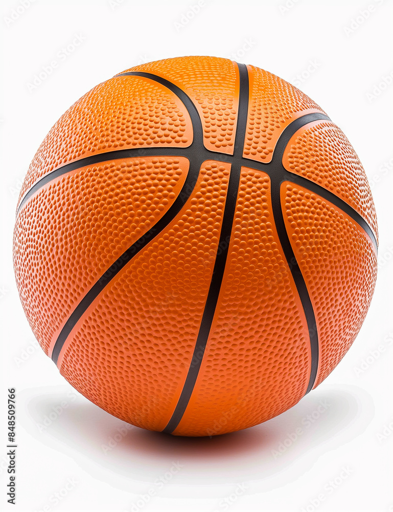 Fototapeta premium A basketball is shown in a close up shot
