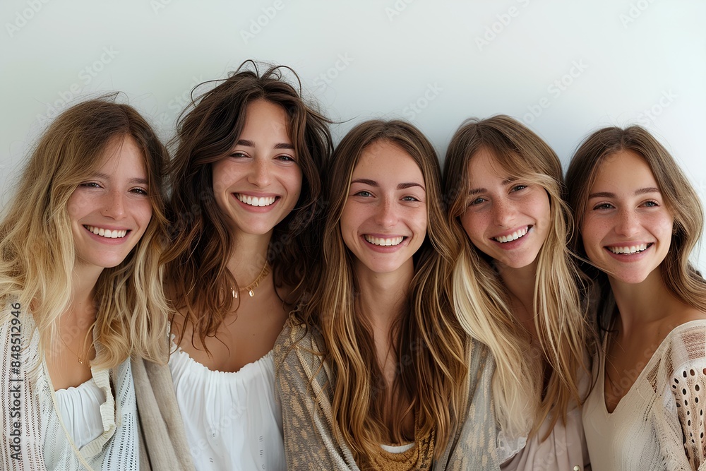 A group of women standing next to each other A group of women standing next to each other