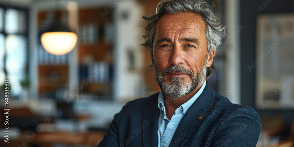 Confident Business Professional in Modern Office Confident Business Professional in Modern Office