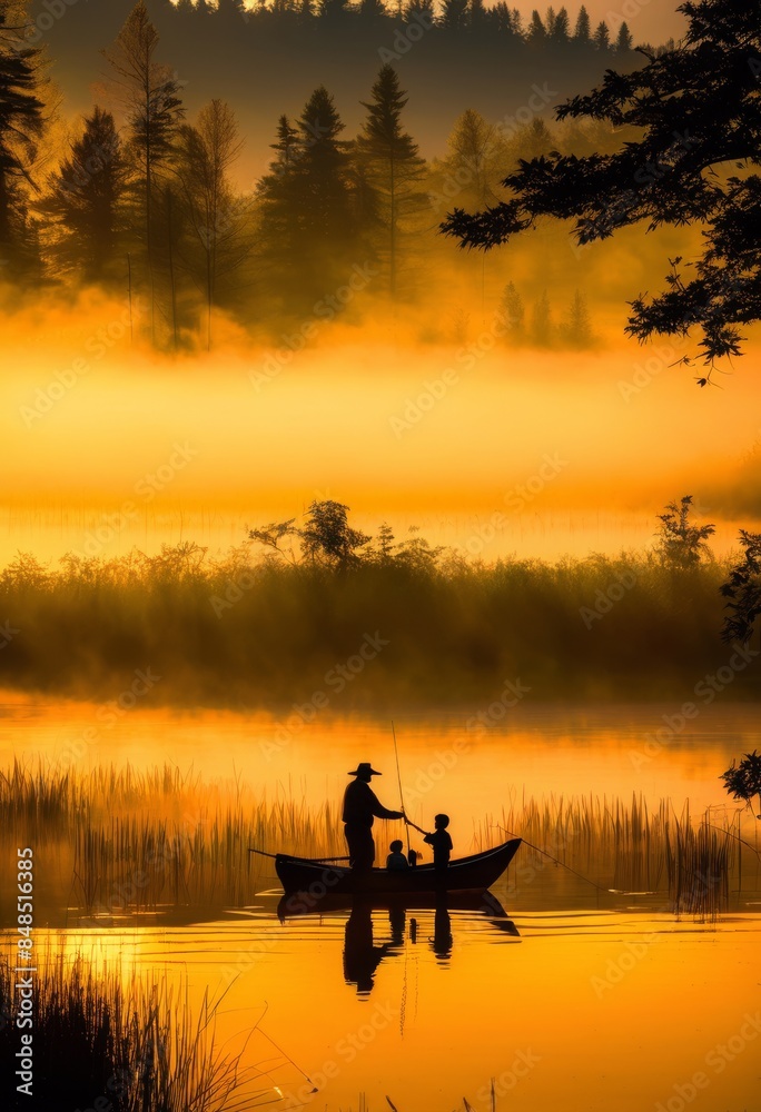 father child fishing together relaxing outdoor activity nature, lake, bonding, parent, kid, water, reflection, leisure, rod, angling, hobby, serene, peaceful, tranquil father child fishing together relaxing outdoor activity nature, lake, bonding, parent, kid, water, reflection, leisure, rod, angling, hobby, serene, peaceful, tranquil