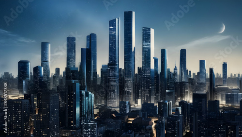 Urban Galaxy A Photorealistic Nightscape