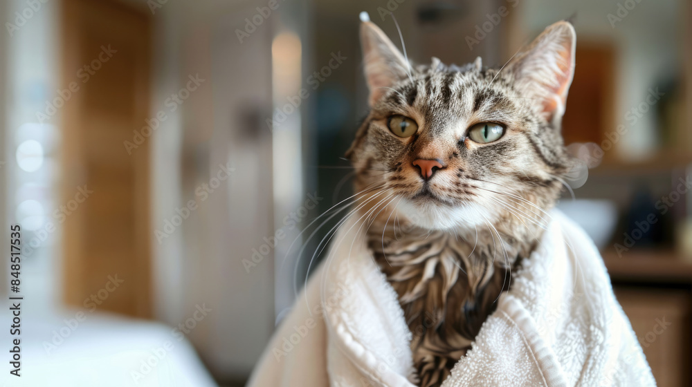 Adorable cat enjoying a relaxing bubble bath, covered in suds Adorable cat enjoying a relaxing bubble bath, covered in suds