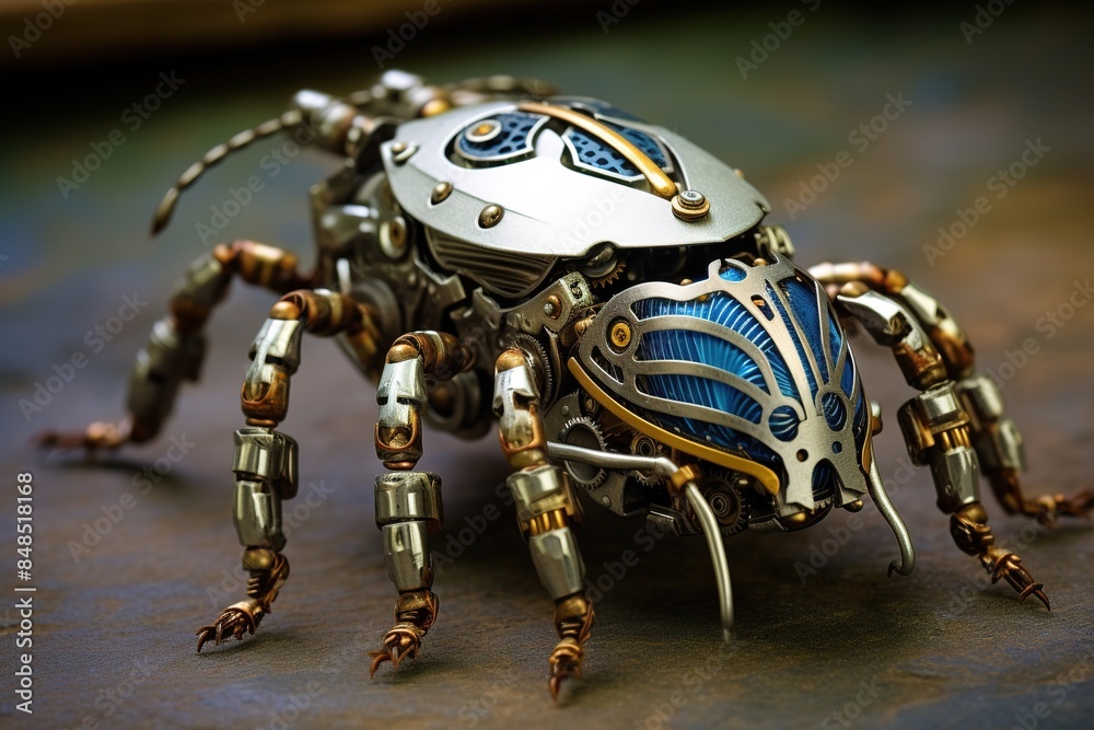 Fototapeta premium The Potential of Mechanical Robot Insects in Space Exploration