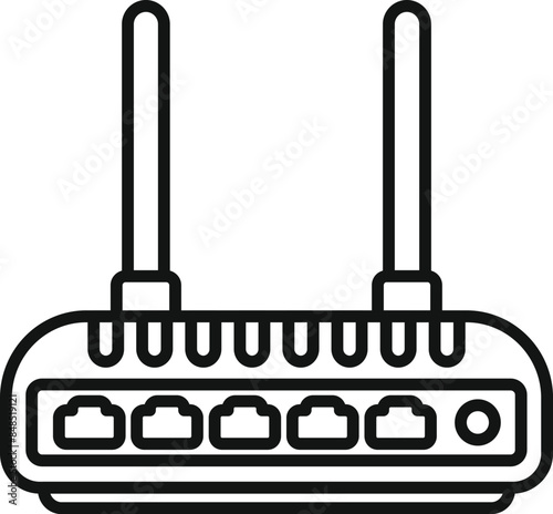 Wireless router with multiple ports ensuring seamless connectivity for efficient and productive remote work environments