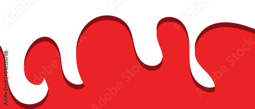 paint splashes collide isolated on white background. Template Dividers Shapes for Website. Abstract Design Elements. Divider Header with Curve Lines, Drops and Wave Collection. vector illustration.