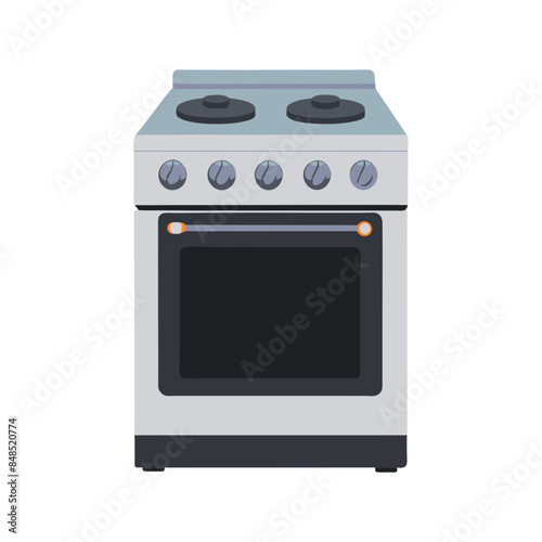 Kitchen electric stove. Kitchen gas stove