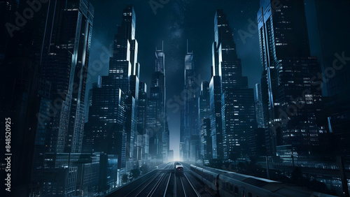 City Heartbeat Meets Starlight Symphony A Cinematic Photo