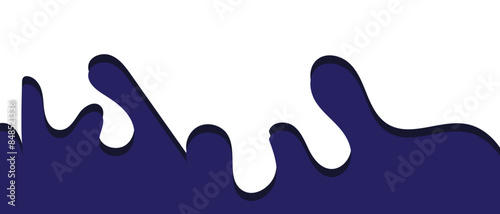 paint splashes collide isolated on white background. Template Dividers Shapes for Website. Abstract Design Elements. Divider Header with Curve Lines, Drops and Wave Collection. vector illustration.