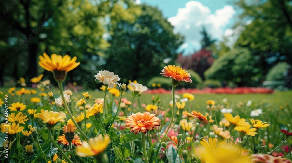 Fototapeta premium Lovely Blooms at the Park