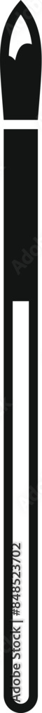 Simple icon of a professional makeup brush, perfect for representing beauty products Simple icon of a professional makeup brush, perfect for representing beauty products