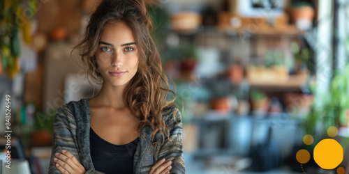 Wallpaper Mural Ambitious Young Professional Woman in Office Torontodigital.ca