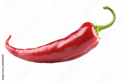 Spicy Anaheim Chilli Isolated on White Background