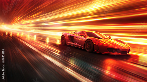 High Speed lights, motion trails