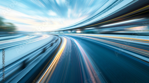 High Speed lights, motion trails
