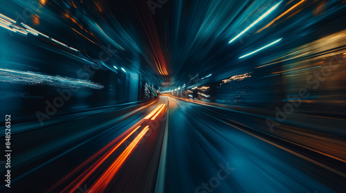 High Speed lights, motion trails