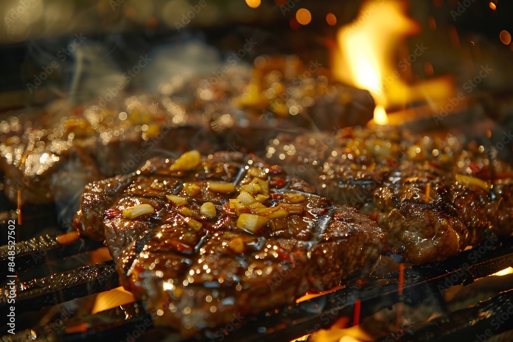 Grilled meat, appetizing look. Grilled meat, appetizing look.