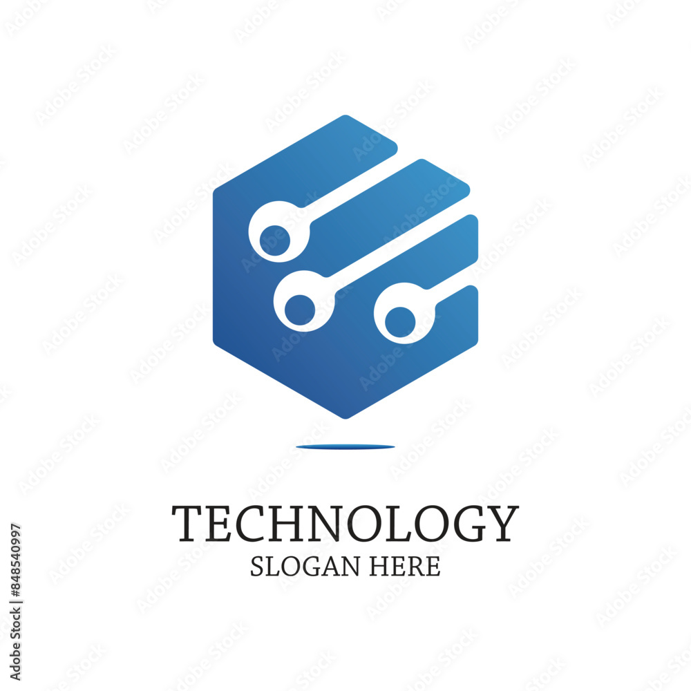 Technology logo design simple concept Premium Vector Technology logo design simple concept Premium Vector