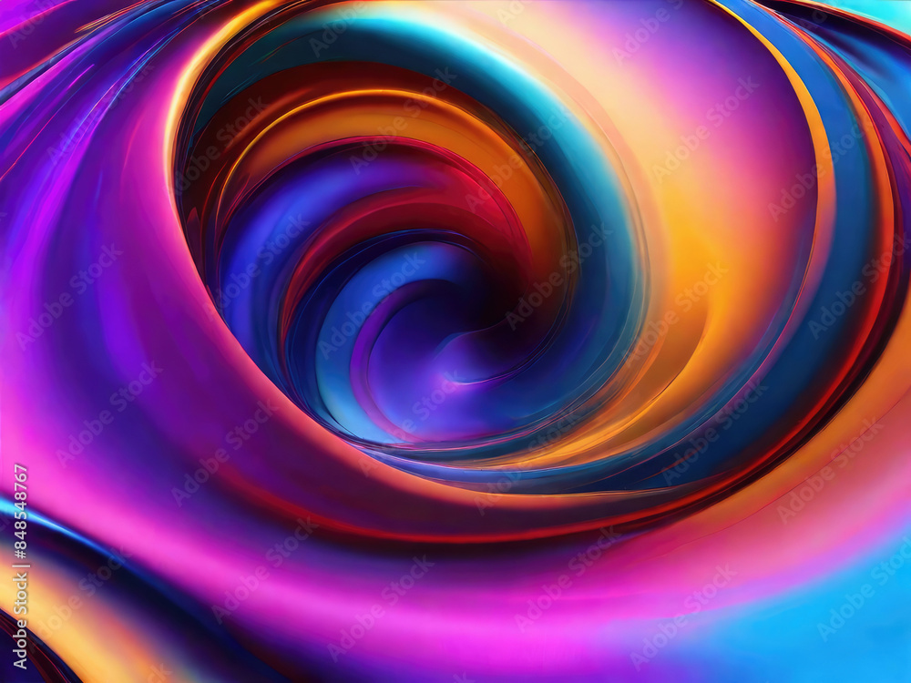 Obraz premium Blurred colored abstract colorful wavy gradient background.