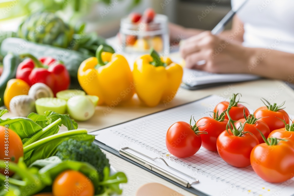 Fresh Vegetables and Fruits for a Balanced Diet Plan. Fresh Vegetables and Fruits for a Balanced Diet Plan.