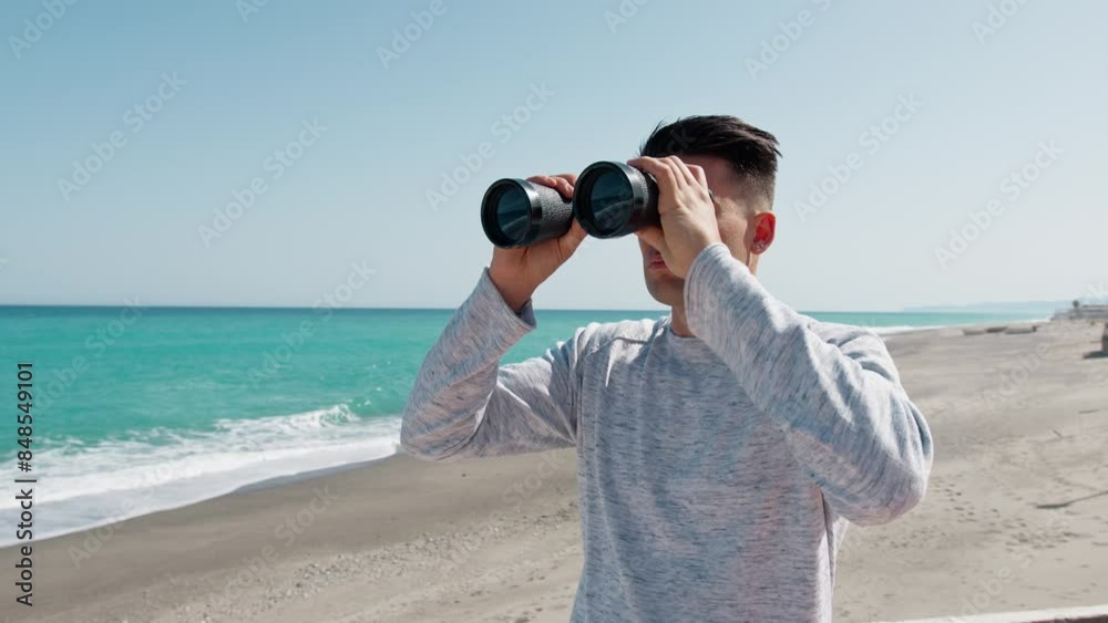 Binocular Used To Check For Fishes In The Sea Binocular Used To Check For Fishes In The Sea