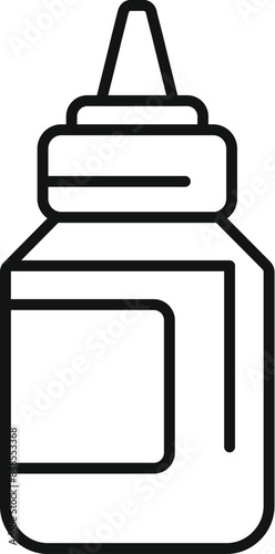 Nasal spray medication bottle for treating rhinitis and improving breathing