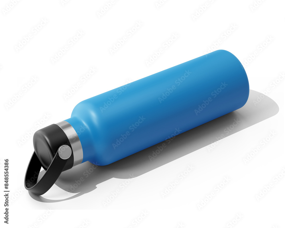 Blank Hydro Flasks Dew Bottle, Sport Water Bottle Packaging Isolated On Transparent Background, Prepared For Mockup, 3D Render. Blank Hydro Flasks Dew Bottle, Sport Water Bottle Packaging Isolated On Transparent Background, Prepared For Mockup, 3D Render.