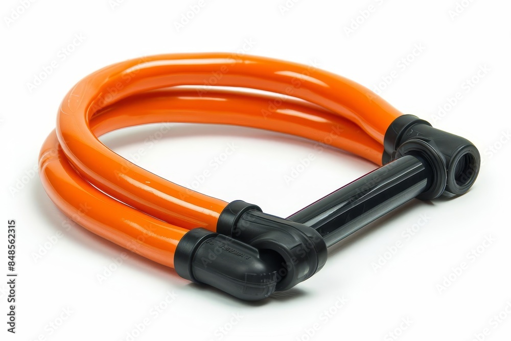 Resistance tubes with adjustable lengths, white background