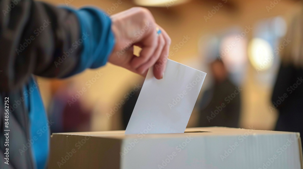 The Power of Democracy: Capturing the Moment a Hand Casts a Vote in the Presidential Election Box The Power of Democracy: Capturing the Moment a Hand Casts a Vote in the Presidential Election Box