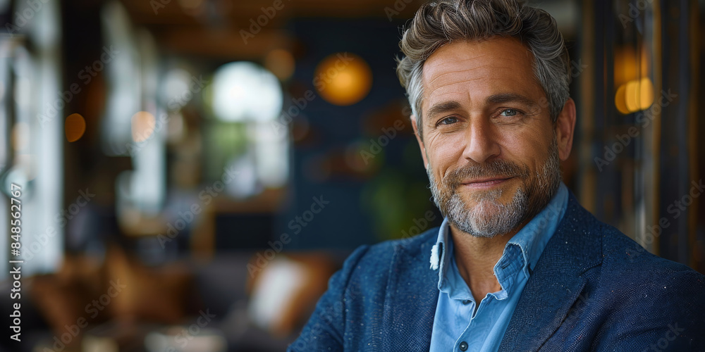 Fototapeta premium Mature 50-Year-Old Confident Professional Manager