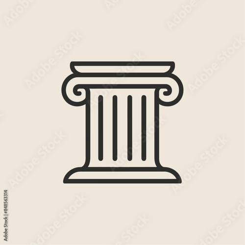 pillar icon symbol sign vector