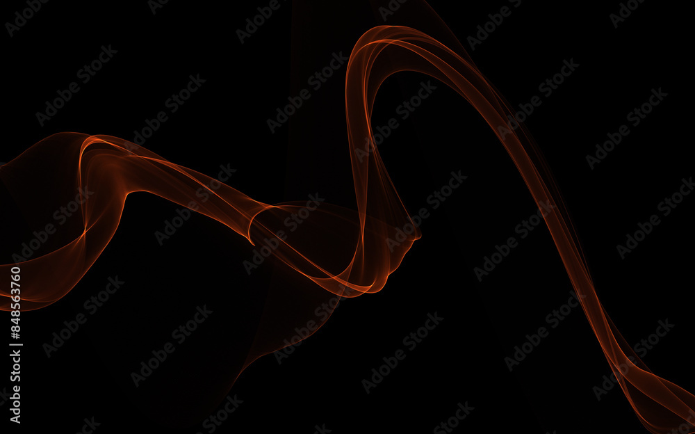 Dark abstract background with a glowing abstract waves Dark abstract background with a glowing abstract waves