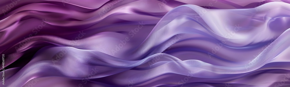 Fototapeta premium Purple background with swaying cloth.