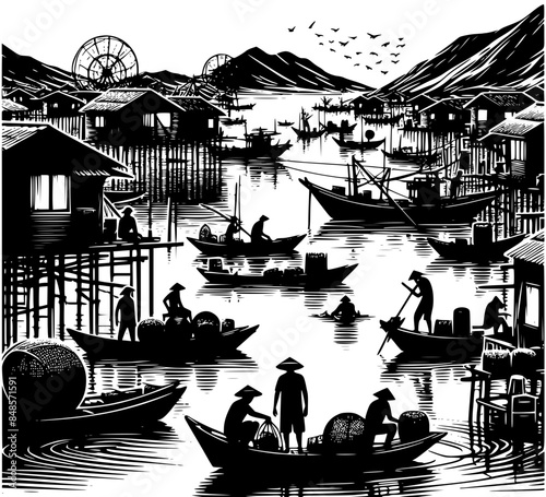 boats on the river