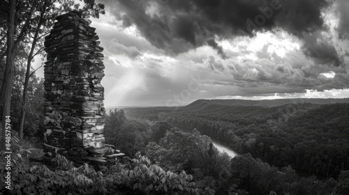 Monochrome Tennessee Chimney Summit