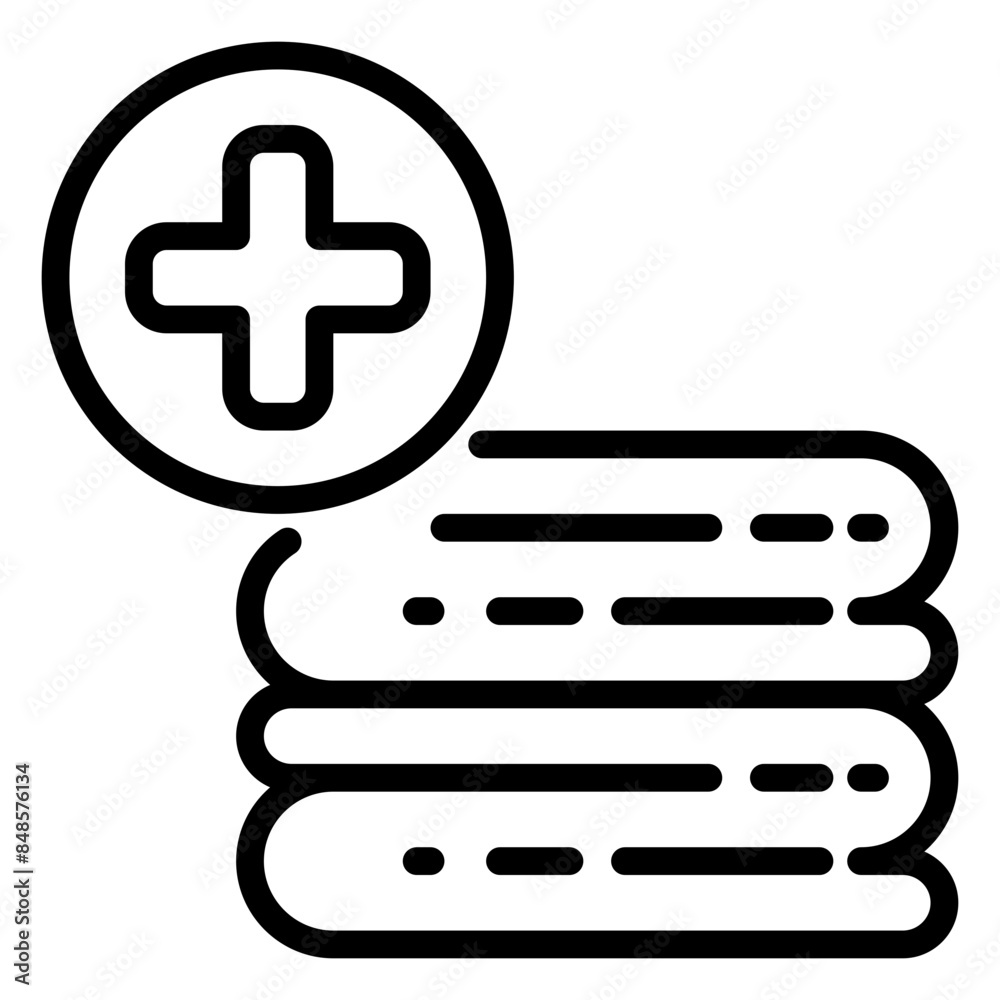 Fototapeta premium warning Location icon, line icon style