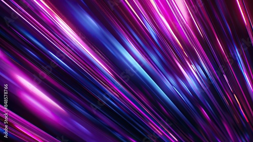 bright light lines on a dark background, in the style of dark azure and pink, dark purple and light amber, light purple and dark indigo, dark purple and light blue, light purple and dark blue