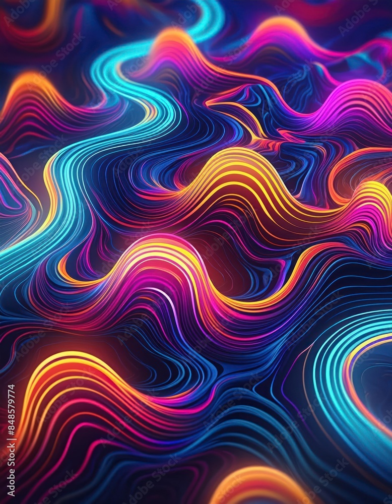 Obraz premium Neon abstract background