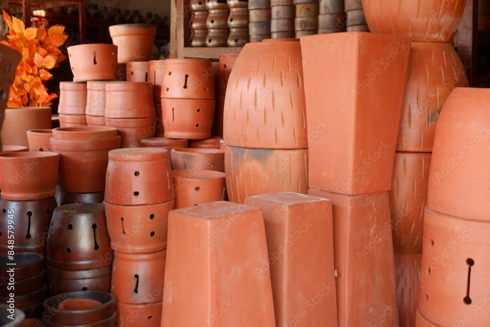 Pottery handicrafts from village communities in Central Java, Indonesia Pottery handicrafts from village communities in Central Java, Indonesia