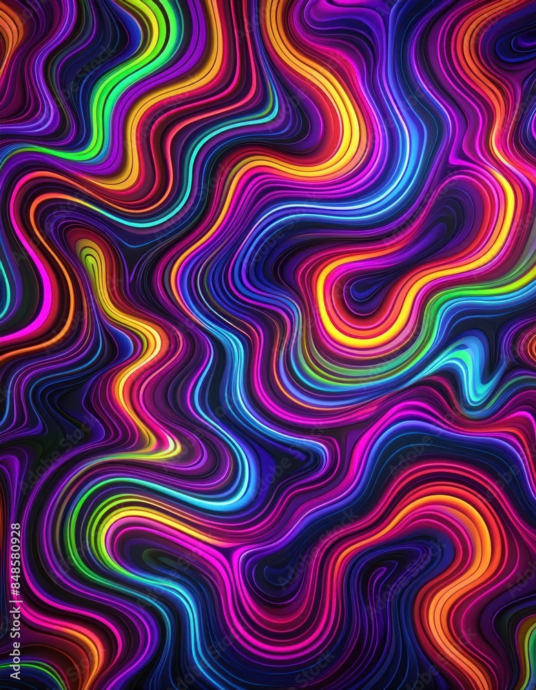 Obraz premium Neon abstract background