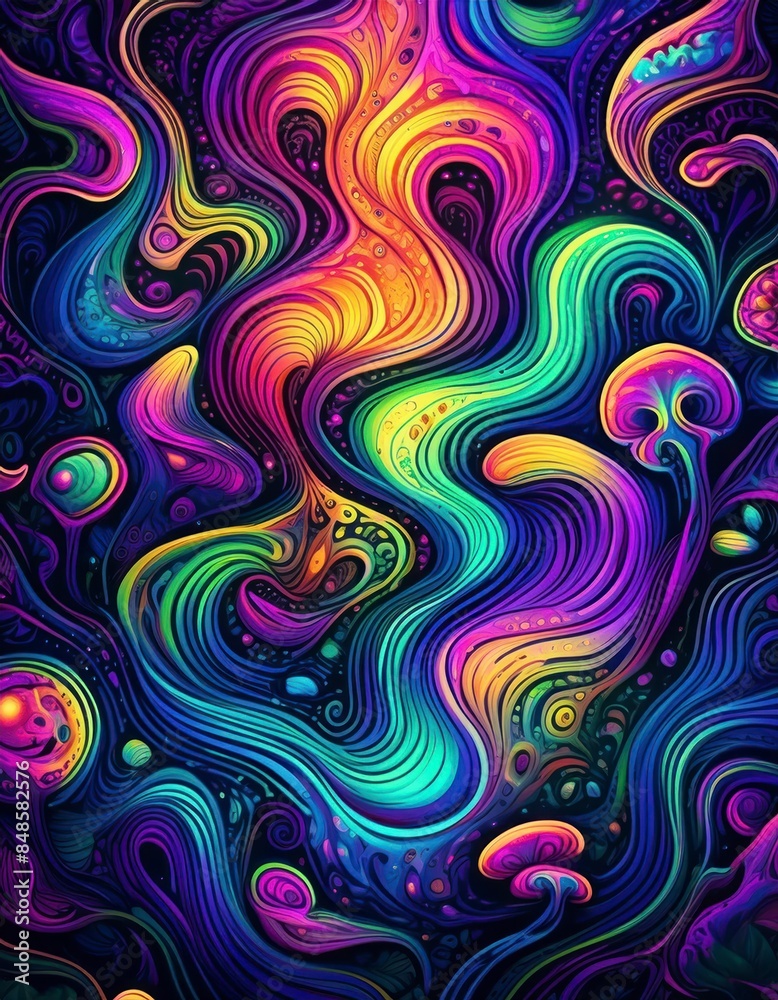 Neon abstract background Neon abstract background