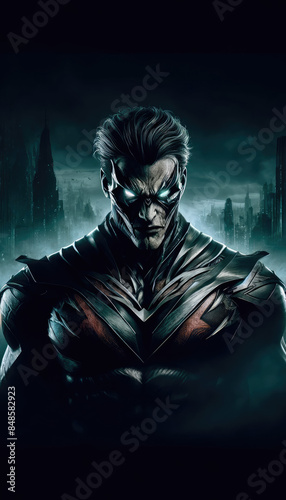 sketch of a superhero, superhero drawing, superhero or villain idea