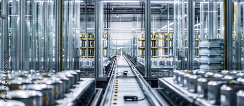 Automated Conveyor System in a Modern Warehouse